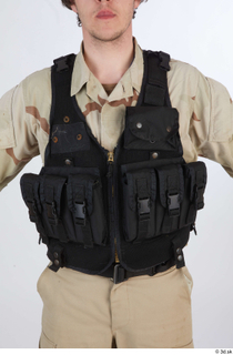 Reece Bates Contractor A pose 1 army vest upper body…